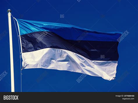 Flag Estonia Over Image And Photo Free Trial Bigstock