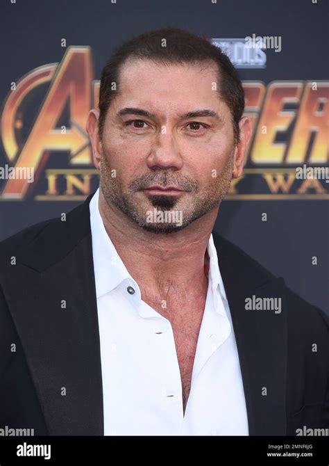 Dave Bautista Arrives At The World Premiere Of Avengers Infinity War