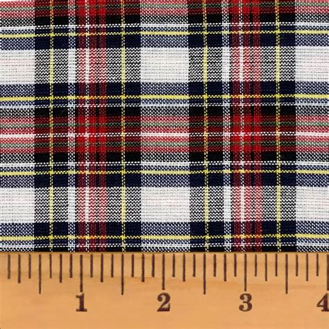 Highland Red Tartan Plaid Homespun Fat Quarter Jubilee Fabric