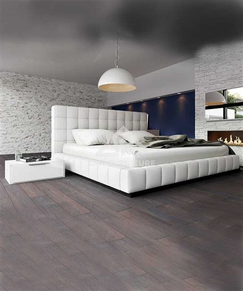 Upholstered Platform Bed | Offers On Beds -sanfurniture.ae