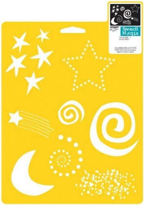 Delta Creative Stencil Mania Stencil 7 By 10 Inch 970810710 Fun Shapes