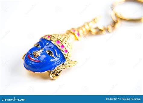 Thailand Souvenir Key Chain Thai Giant Khon Mask Stock Image Image Of