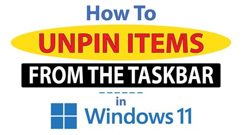 How To Unpin Apps From The Taskbar In Windows 11 2024 YouTube