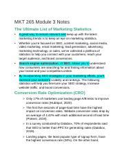 MKT 265 Module 3 The Ultimate List Of Marketing Statistics Docx MKT