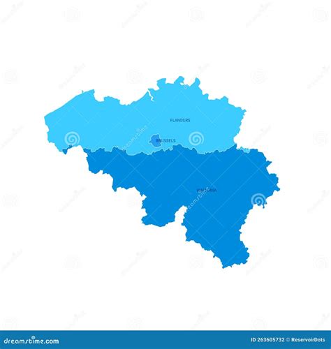 Belgium Regions Map Vector Illustration CartoonDealer 197203588