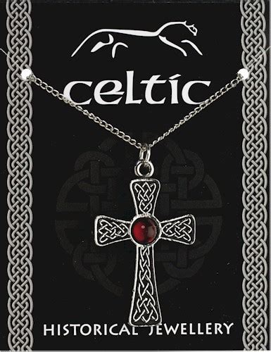 Celtic Gem Cross Pendant With Pewter Chain Carlisle Cathedral