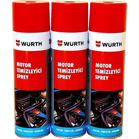 Würth Hızlı Motor Temizleme Spreyi 500 ml 3 Lü Set Fiyatı