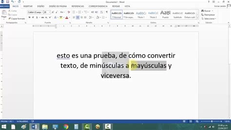 Cómo CONVERTIR de LETRAS MINÚSCULAS a LETRAS MAYÚSCULAS en Word SIN