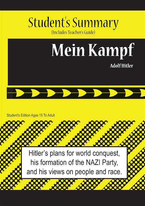 Mein Kampf Analysis And Summary Sutdents And Teachers Edition