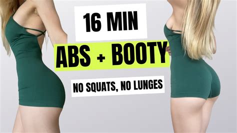 2 In 1 Abs And Booty Workout To Get Hourglass Body Home Workout No