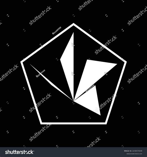 Black White Abstract Star Logo Stock Vector (Royalty Free) 2230575439 | Shutterstock