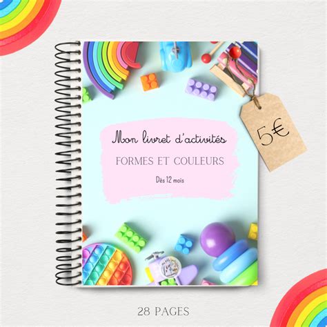 Mon livret dactivités FORMES ET COULEURS 12 mois Mes petits livrets