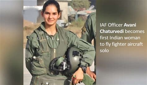 IAF Officer Avani Chaturvedi becomes first Indian woman to fly fighter ...