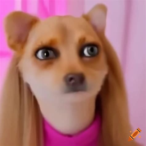 Funny Dog Meme Wearing Makeup Filter On Craiyon