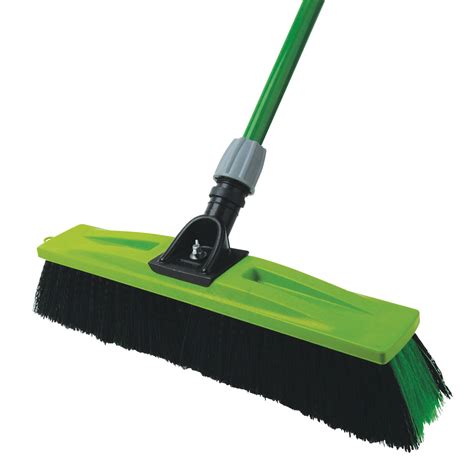 All Purpose Bristle Broom With Handle Sabco Professional