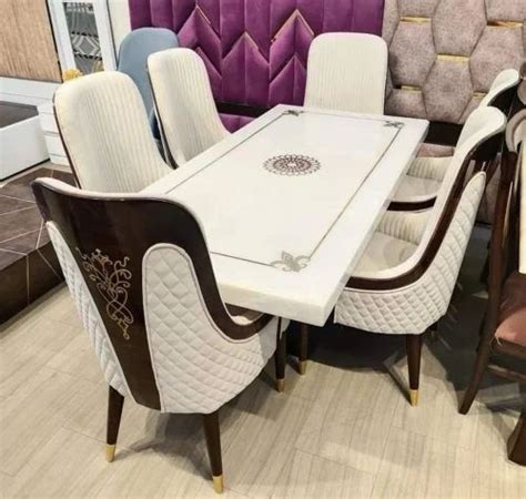 6 Seater Onyx Marble Dining Table Set At Rs 105000 Set In New Delhi