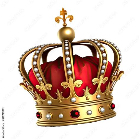 Red King Crown Classic Kings Crown Isolated On A Transparent