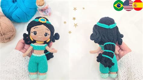 Princesa Jasmín Amigurumi Parte 3 3 Cabello Subs Spa Eng Port