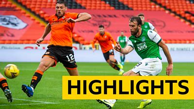 Highlights Dundee United 0 1 Hibernian BBC Sport