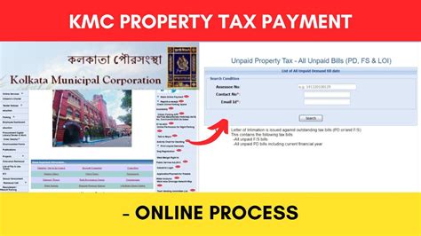 Kolkata Municipal Corporation Kmc Property Tax Payment Process