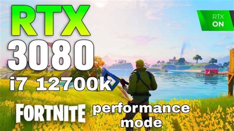 Fortnite RTX 3080 INTEL I7 12700k Fortnite Performance Mode Test