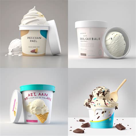 Ice Cream Packaging Design In Ice Cream Packaging Packaging