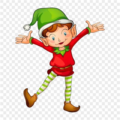 Cartoon Boy Elf Open Hands PNG Citypng