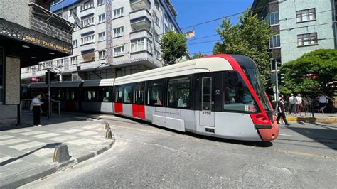 Bağcılar da tramvay raydan çıktı