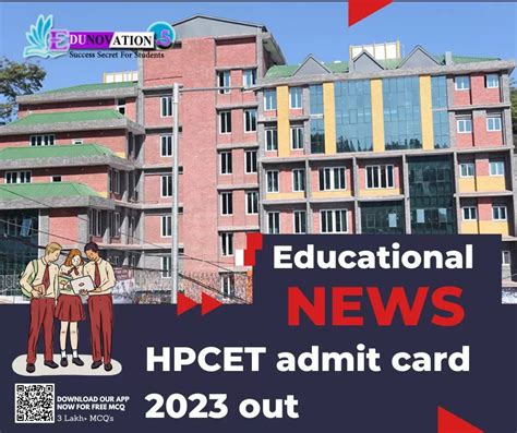 HPCET Admit Card 2023 Out Edunovations