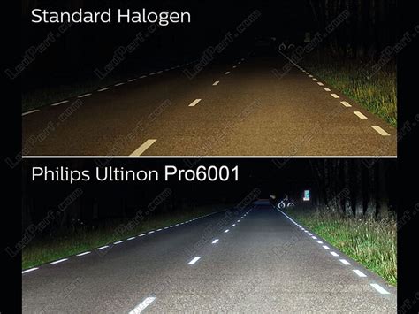 Kit Bi LED Philips Homologué pour Renault Kangoo 2 Ultinon PRO6001