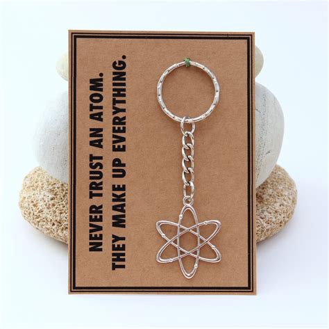 Science Teacher Gift Geek Gift Science Keychain Scientist - Etsy UK | Science keychain, Science ...