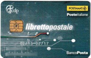 Bank Card Banco Posta Libretto Postale Poste Italiane ItalyCol IT GM