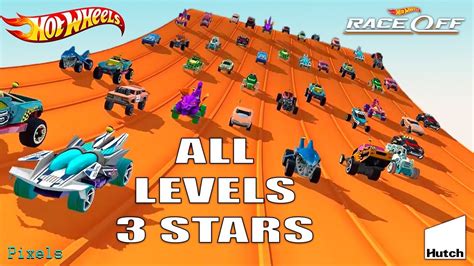 Hot Wheels Race Off All 60 Levels 3 Stars All Cars Unlocked YouTube