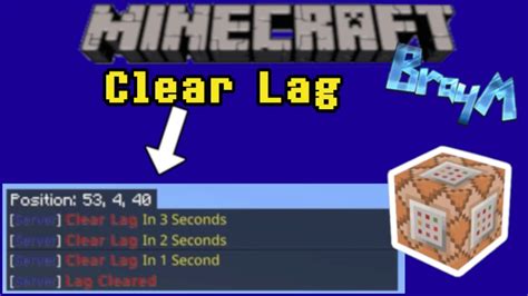 Minecraft How To Clear Lag Command Block Tutorial Xbox One PS4