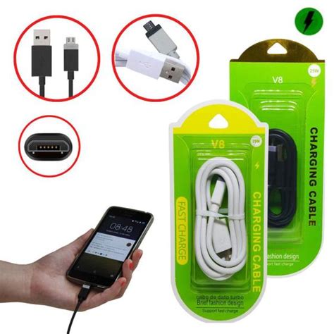 Cabo Carregador Fast Charge Turbo R Pido Micro Usb Dados Refor Ado