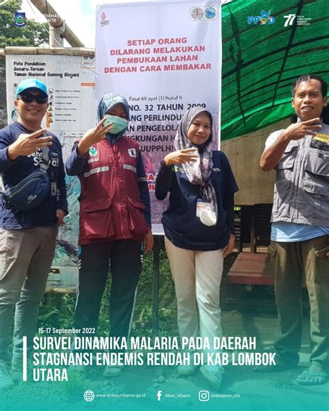 Foto Survei Dinamika Malaria Dinas Kesehatan Provinsi Ntb