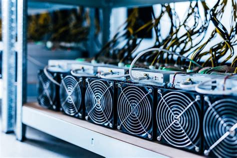 Bitcoin And Crypto Mining Farm Big Data Center Stock Photo Image Of