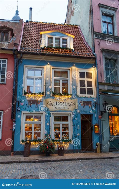 Cafes and Restaurants in the Historic Buildings of Riga`s Old Town ...