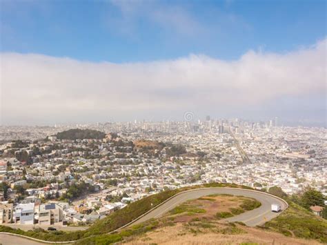 Panoramic View of San Francisco City from Twin Peaks, California United ...