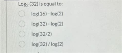 solved log  equal cheggcom