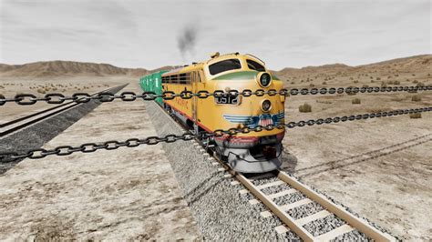 BeamNG Drive Trains Vs Chain Crashes 012 BeamNG High Speed YouTube