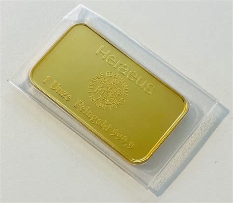 Troy Ounce Gold Heraeus Sealed Catawiki