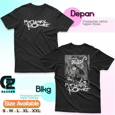 Kaos The Black Parade Is Dead My Chemical Romance Baju Band Rock Musik