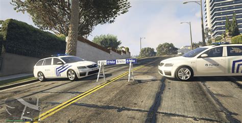 Belgian Police Barrier GTA 5 Mods