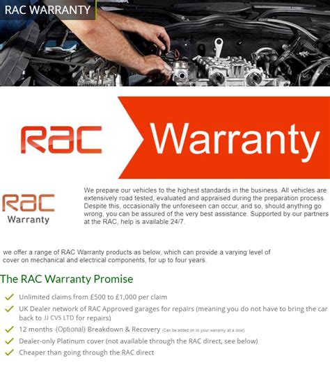 Rac Warranty Jj Cvs Ltd