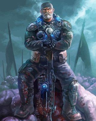 Marcus Fenix Gears Of War Paint By Numbers Numeral Paint Kit