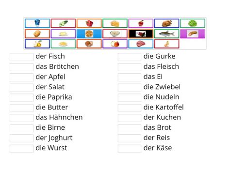 Lebensmittel Match Up