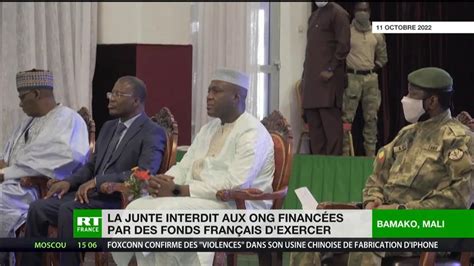 Mali La Junte Interdit Aux Ong Financ Es Par Des Fonds Fran Ais Dexercer