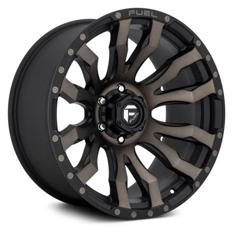 Fuel D Blitz Wheels Matte Black With Machined Face And Double