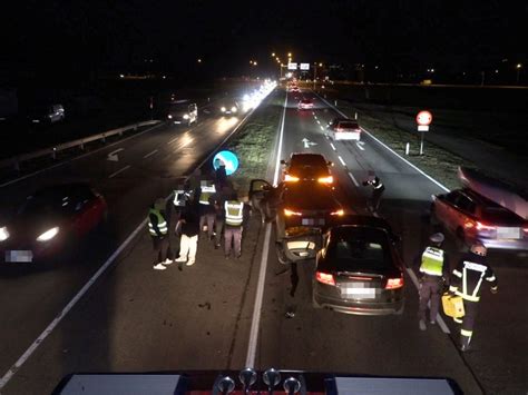 Verkehrsunfall Mit Drei Pkw Am Kreisverkehr Dornbirn Nord Dornbirn